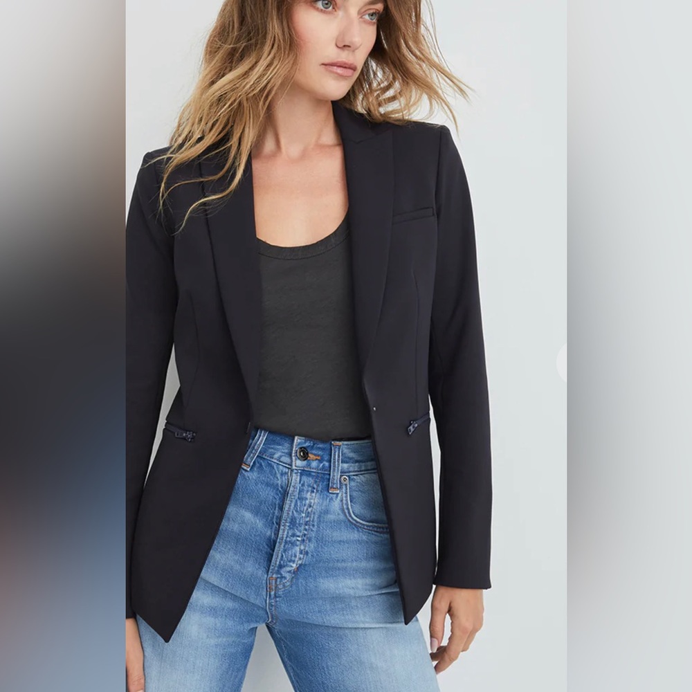 Veronica Beard Navy Scuba Dickey Jacket sz 0